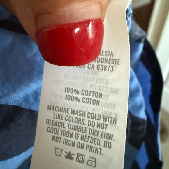 Blue and Black Striped LARGE aerie - Picture 9 of 9